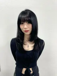 【💗リピーター限定💗】韓国レイヤーカット+ワンカラー+髪質改善トリートメント🫧