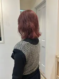 カット+ワンブリーチバレイヤージュ