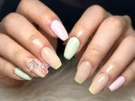 ワンカラーオフ込3色選べる！ラメチラシor先端ラインOK