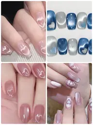 【ハートマグネットネイル】韓国ワンホンネイル