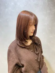 【ブリーチ無しWカラー】韓国風カット🇰🇷+透明感カラー🫧