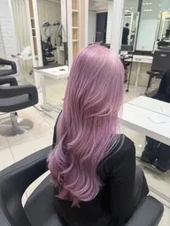 【ダメージレスカラー🎀🎶】プレミアムカラー（ロング料金❌）➕艶髪トリートメント✨️