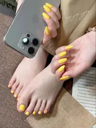 オフなし🌸ハンド➕フット🌸ワンカラー(両方自爪オフあり円➕1000)