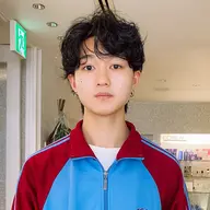 【パーマ】メンズカット+ダメージレスパーマ+KERASTASE 2stepトリートメント