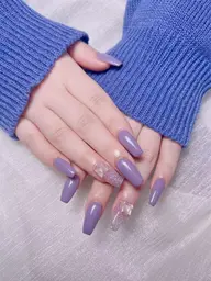 🌻【チップ長さだし】ワンカラーorラメグラデーションorフラッシュ+パーツ2個　❣️ソフトジェルオフ込み