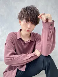 【ミニモ3月限定クーポン】メンズスタイルカット+カラー(眉カット+セット付き)