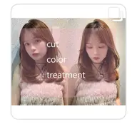 【🌿1日2名限定🌿】カット+ケアカラー+クイックトリートメント