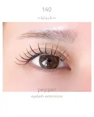 💖丁度いい存在感💖【マツエク】フラットラッシュ​〜​140本オフ込み