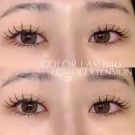 フラットラッシュ140本/カラー変更無料