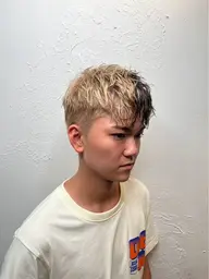 💈2回目限定💈メンズカット＋Wカラー＋2STEPトリートメント(Wカラー/ブリーチ/ケアブリーチ/ハイライト)