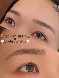 まつ毛パーマ＆アイブロウWAX