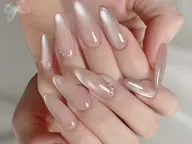 新規ジェルオフ無料【光を追う美しさ】ライトキャッチマグネットネイル¥5000