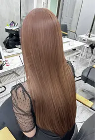 🦋当日限定クーポン🦋メンテナンスカット➕髪質改善inカラー➕超音波tr➕コテ巻き仕上げ