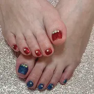 ♥️カラーのみフットネイル🎁2色まで🎁✨💕マグネットネイル込み🌟再来の方プラス1000円✨