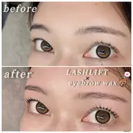 まつ毛パーマ×眉毛wax脱毛🌼