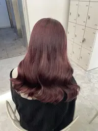 💕🌟大人気暖色🌟【ピンクブラウン限定カラー】💕ワンカラー➕高保湿トリートメント➕炭酸スパ➕ヘアセット💕