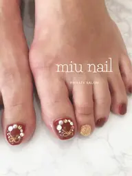 minimo特別価格 ワンカラーネイル+アート2本(他店オフ代込)