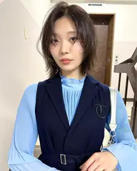 【人気No.2💚】似合わせカット+透明感カラー+Aujua 4stepトリートメント