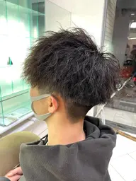 😎メンズ限定 カット+【ツイストスパイラルパーマ】【波巻きスパイラルパーマ】【縦落ちスパイラルパーマ】TM付き