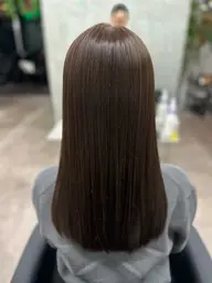 【⭐️髪質改善+縮毛矯正⭐️】カット&髪が硬くならない次世代髪質改善シルク縮毛矯正&超音波アイロン髪質改善TR