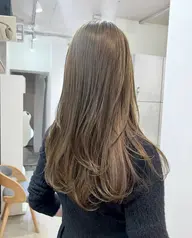 【新規】🤍カット+ケアWカラー(ブリーチなし)+リンケージトリートメント🤍(暗髪/地毛からのトーンアップ◎)