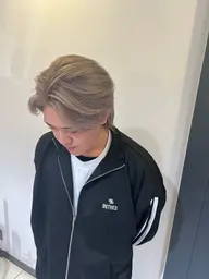 【土日、祝クーポン】メンズカット（フェード可）＋ブリーチ＋オンカラー