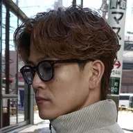 メンズカット✖️パーマ✖️フルカラー