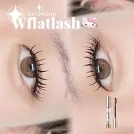 Wフラットラッシュ120束+コーティング付き(束感or束感なし)(新規オフ無料)