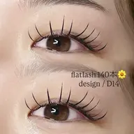 フラットラッシュ140本💠(美容液コーティング付き)