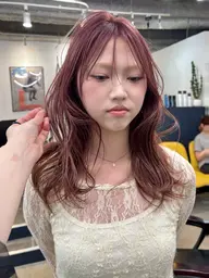 カット＋2ブリーチカラー＋Tr💜透明感たっぷりトレンドカラー💜