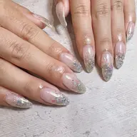 ラメグラデーションネイル　　　　　　　　　　　　オフなし