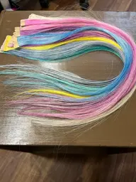 ブリーチなしでお手軽ユニコーンカラー✨カラーエクステイヤリングユニコーンカラー＋ケアtr✨エクステカットサービス