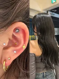 【🎀大人気🎀】color➕1 step treatment➕耳ツボjewelry💎✨(両耳計10粒)