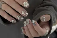 自爪♡クール系ニュアンスネイル