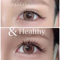 限定アンドヘルシー+LEDエクステ+フラットラッシュ100本コ—ディング付　¥6000