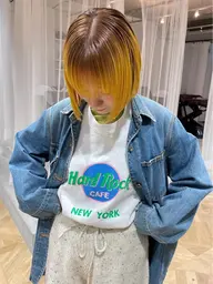 【デザインカラー🥣】ブリーチ+デザインカラー+silkトリートメント