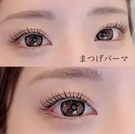 【  4月限定‼️ 】モデル価格 🐈‍⬛ 🎀 束感まつ毛パーマ+ 高級コーティング ¥1000