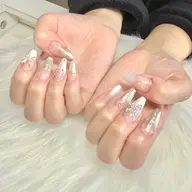 【Jrネイリスト】チップ長さだし+ワンカラーorラメグラorカラグラ 付け替えオフ無料！