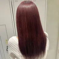 【ブリーチなし✨】ワンカラー➕髪質改善トリートメント🍊🧡