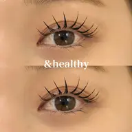 𓊆ㅤ&healthy𓊇LEDフラットラッシュ80本まで×パーマ🎀