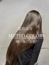 ♻️人気No.1最高峰の美髪へ🫧メテオカラー＋カット＋美髪ケア🫧感動するツヤ【minimo限定】韓国　髪質改善