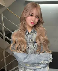 【新生活応援クーポン🩶】ブリーチカラー+トリートメント💝【髪質改善/艶髪/韓国風】