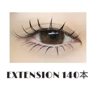 セーブルエクステ140本 5670円/フラット/カラーエクステ6670円(J.C.SCカール)