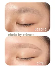 ⭐️アイブロウスタイリング💛 自眉を活かして要らない産毛をWAXで処理していきます。