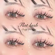 《オフ無料☆》フラットラッシュ80本+アイシャンプー付き(LEDエクステ+1100)