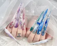 【チップ長さだし／5XL】アートやり放題＋パーツつけ放題＊27,980