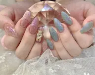 【オフなし】500色から2色迄選べるマグネット/フラッシュネイル