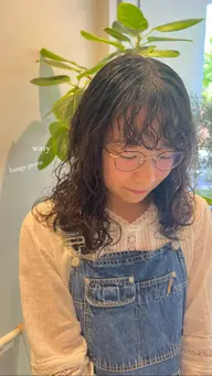 前髪パーマ＋カット📋