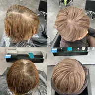 カット+白髪ぼかしLv3(ブリーチあり)+トリートメント