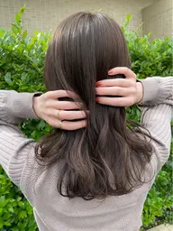 【ブリーチなし】韓国風カット+ダブルカラー+選べる髪質改善トリートメント